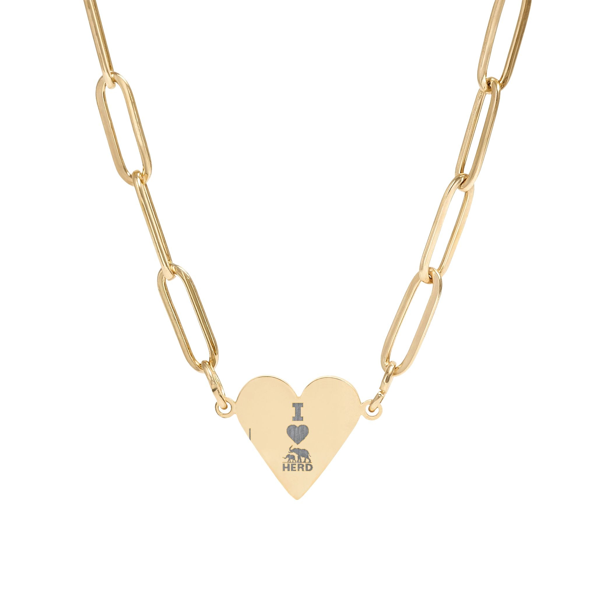 I love HERD Heart Necklace