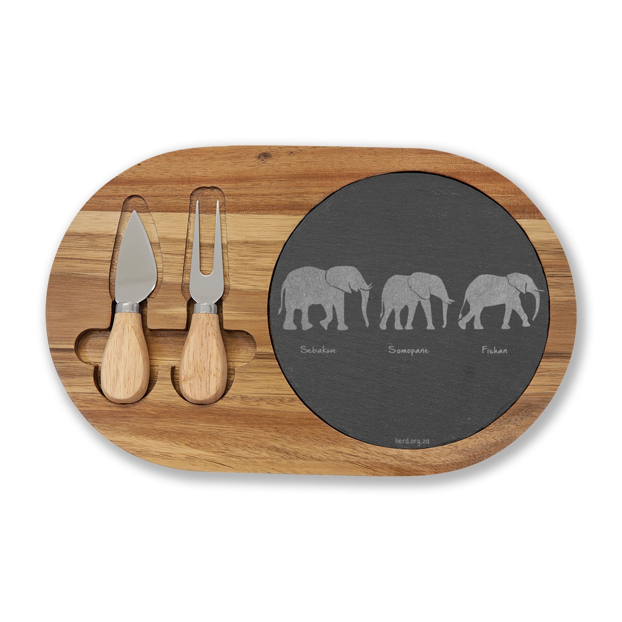 Fatherhood Engraved Acacia Charcuterie Board