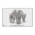 "Every Elephant Needs a Herd" Non-Slip Doormat