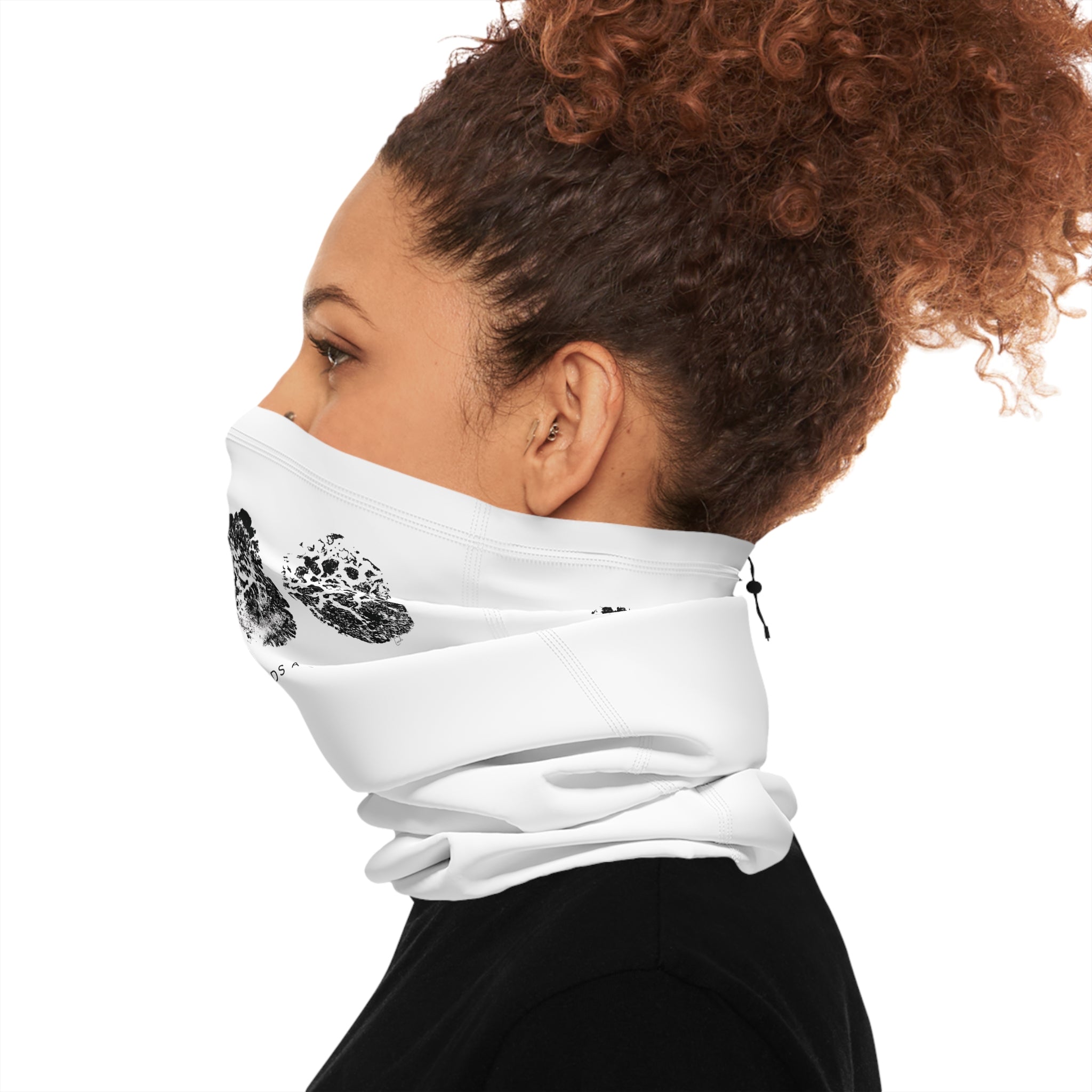Footprint Winter Neck Gaiter with Drawstring