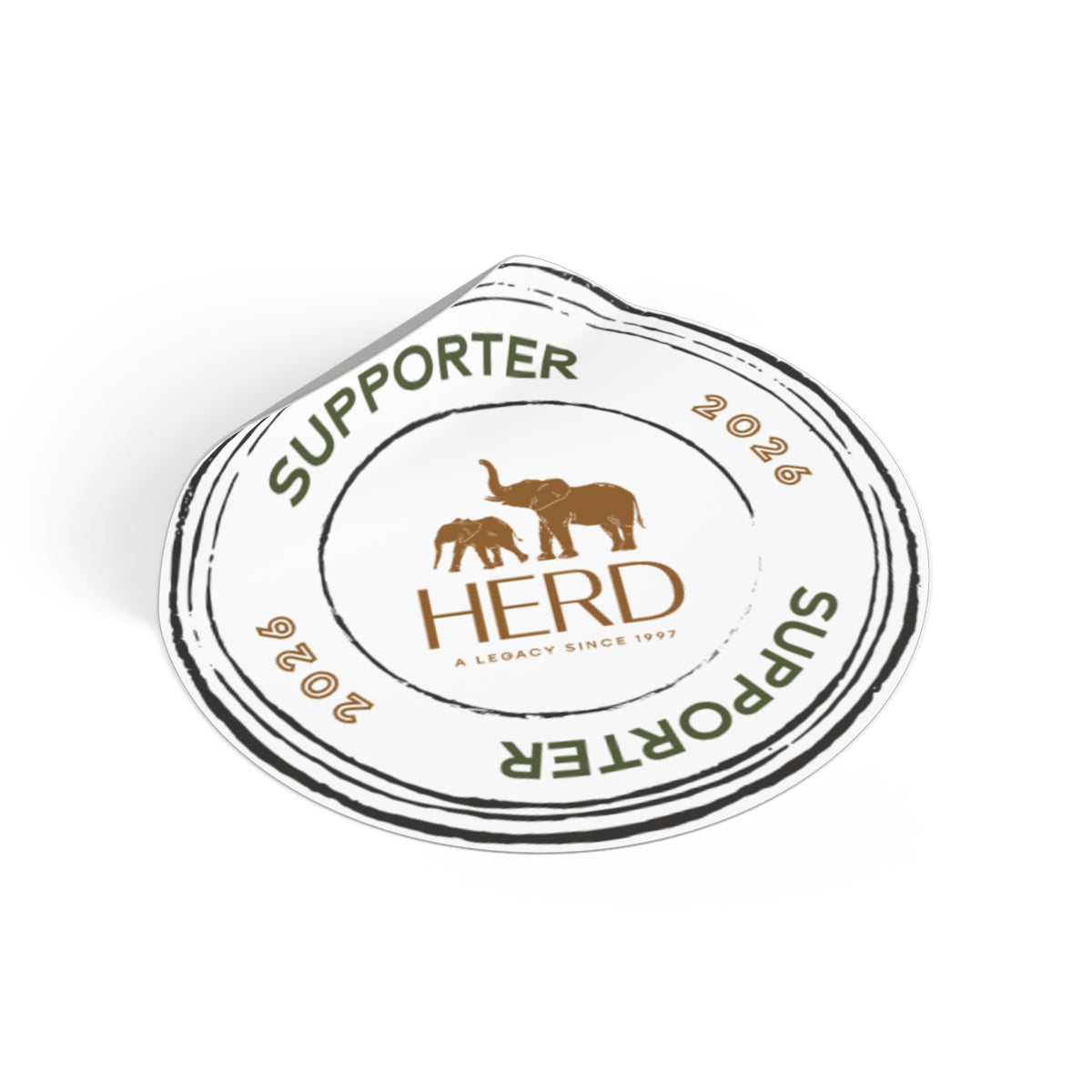 HERD Supporter Round Sticker (Vinyl)