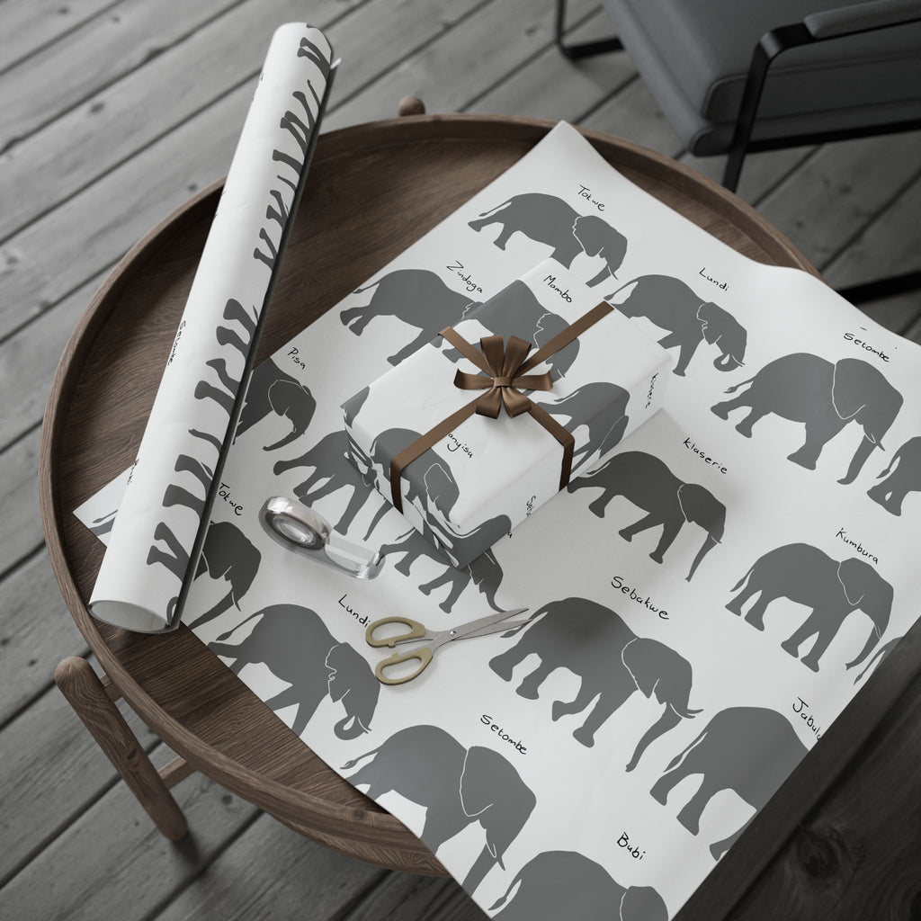 HERD Elephant Wrapping Paper