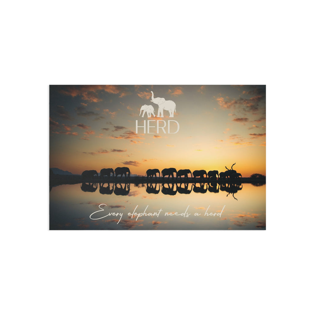 HERD Sunset Postcard