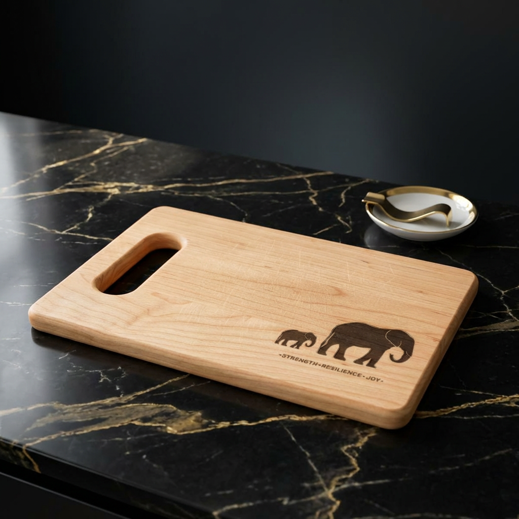 Jabulani Engraved Cutting Board — Maple Wood