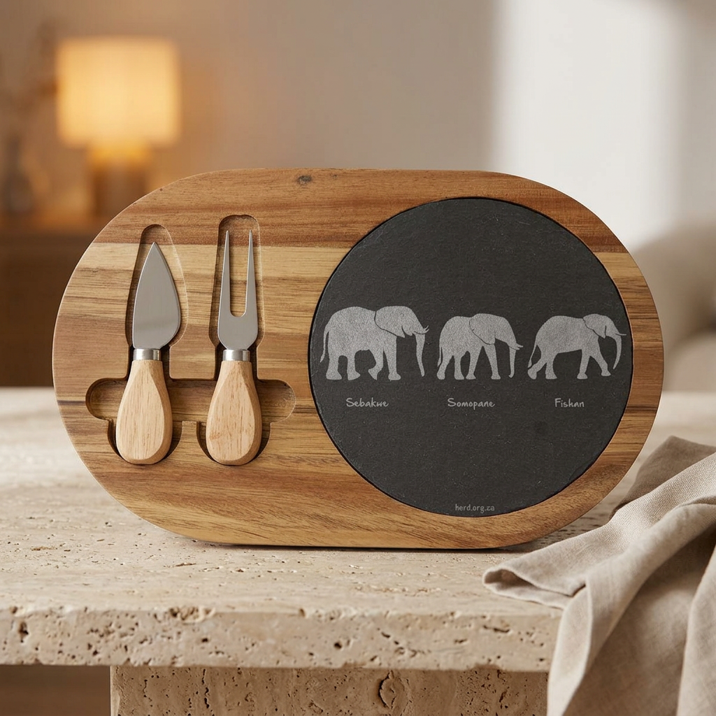Fatherhood Engraved Acacia Charcuterie Board