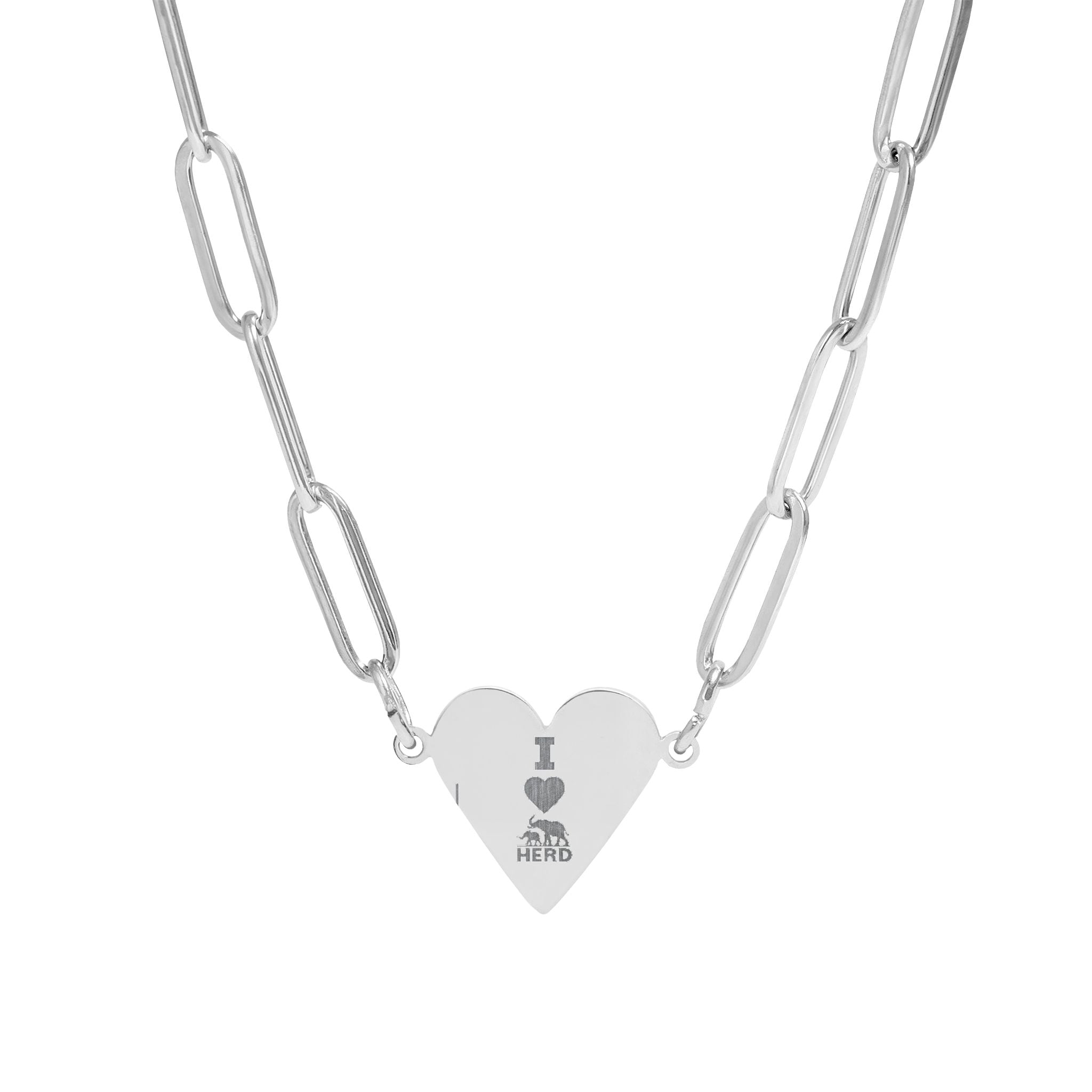 I love HERD Heart Necklace