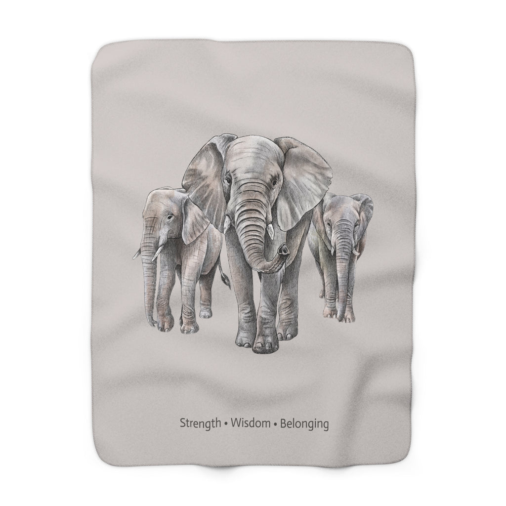 Strength in the Herd Fleece Throw