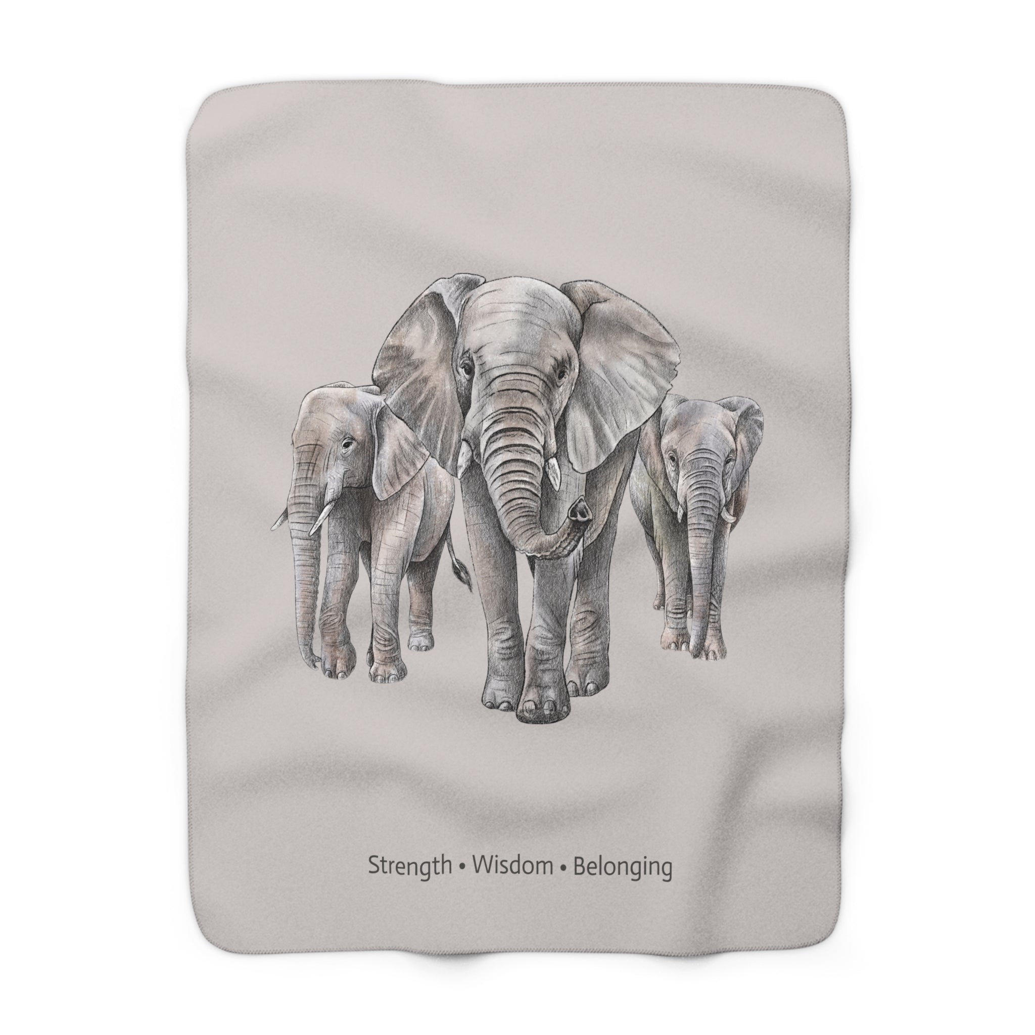 Strength in the Herd Fleece Throw