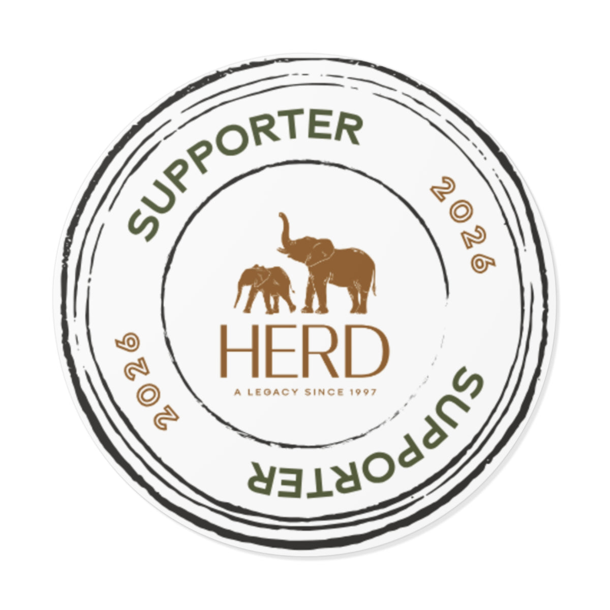 HERD Supporter Round Sticker (Vinyl)