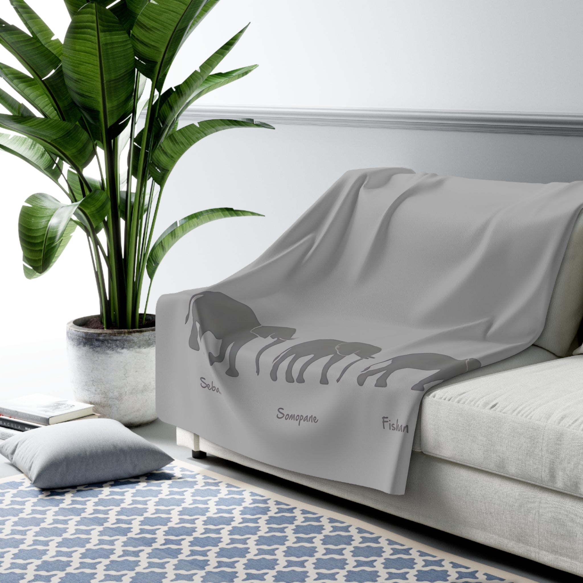 Fatherhood Sherpa Fleece Throw