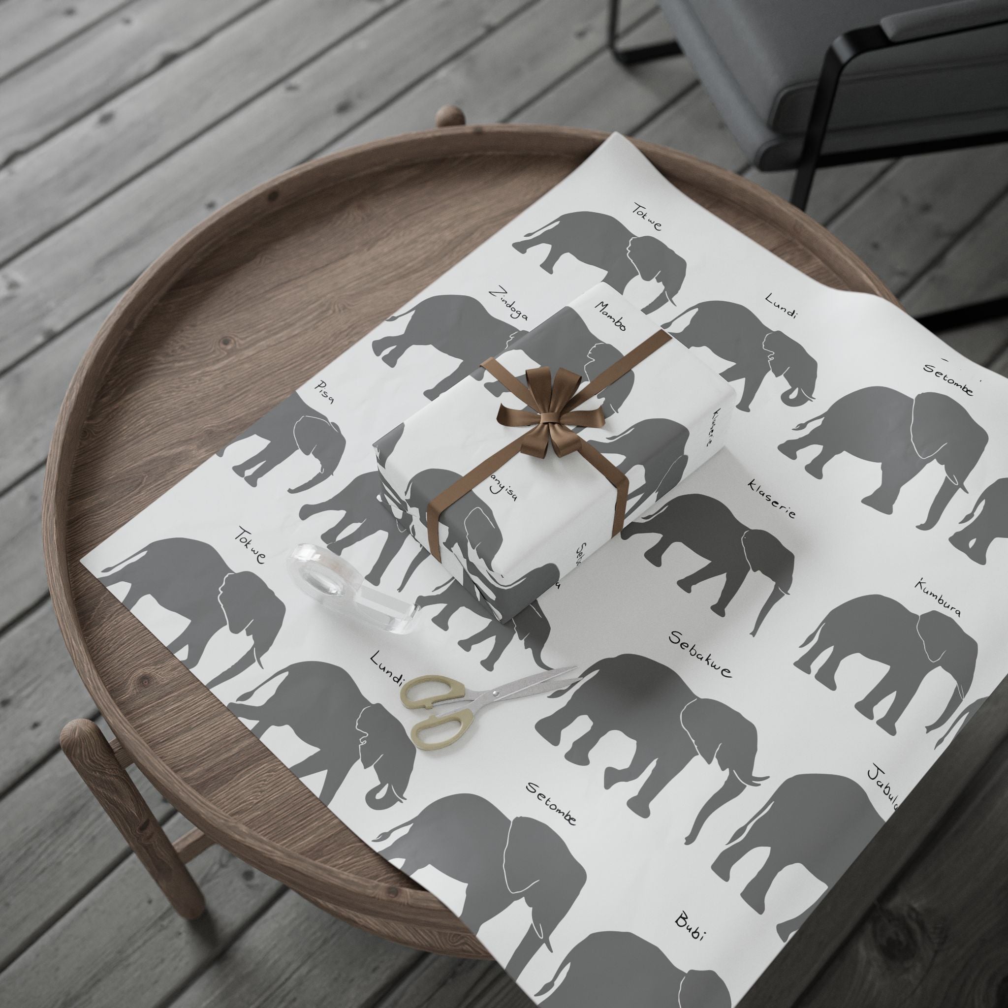 HERD Elephant Wrapping Paper