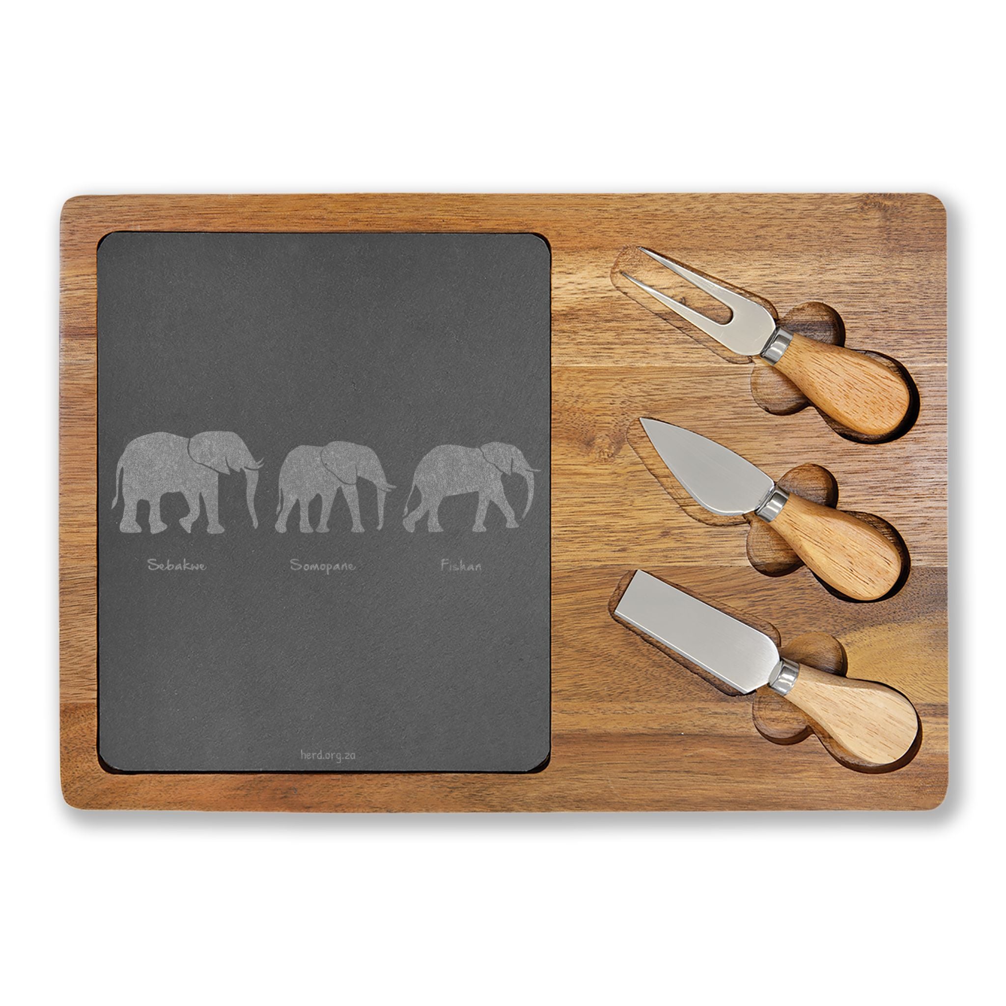 Fatherhood Engraved Acacia Charcuterie Board
