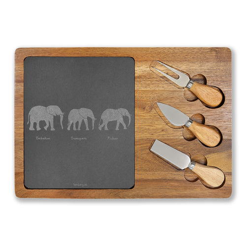 Fatherhood Engraved Acacia Charcuterie Board