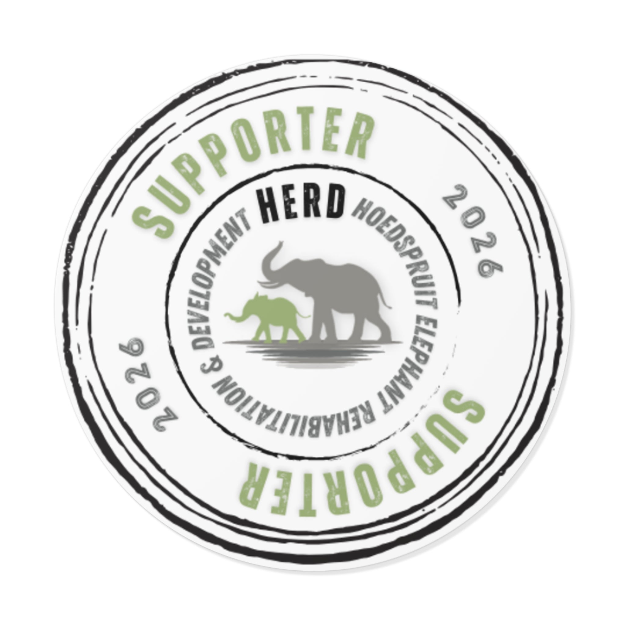 HERD Supporter Round Sticker (Vinyl)
