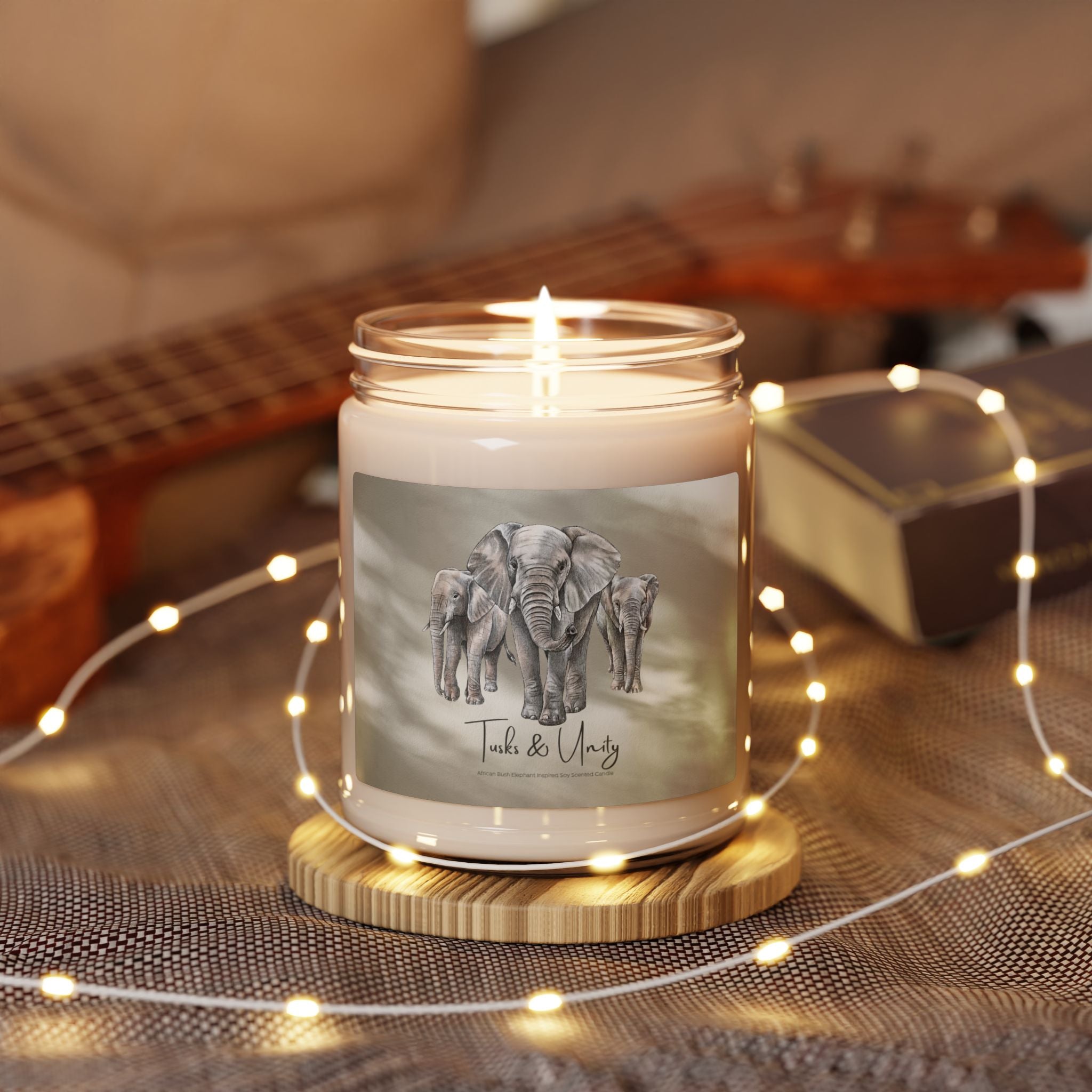 Tusks & Unity Scented Soy Candle, 9oz