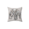 Strength in the Herd Throw Pillow Cover